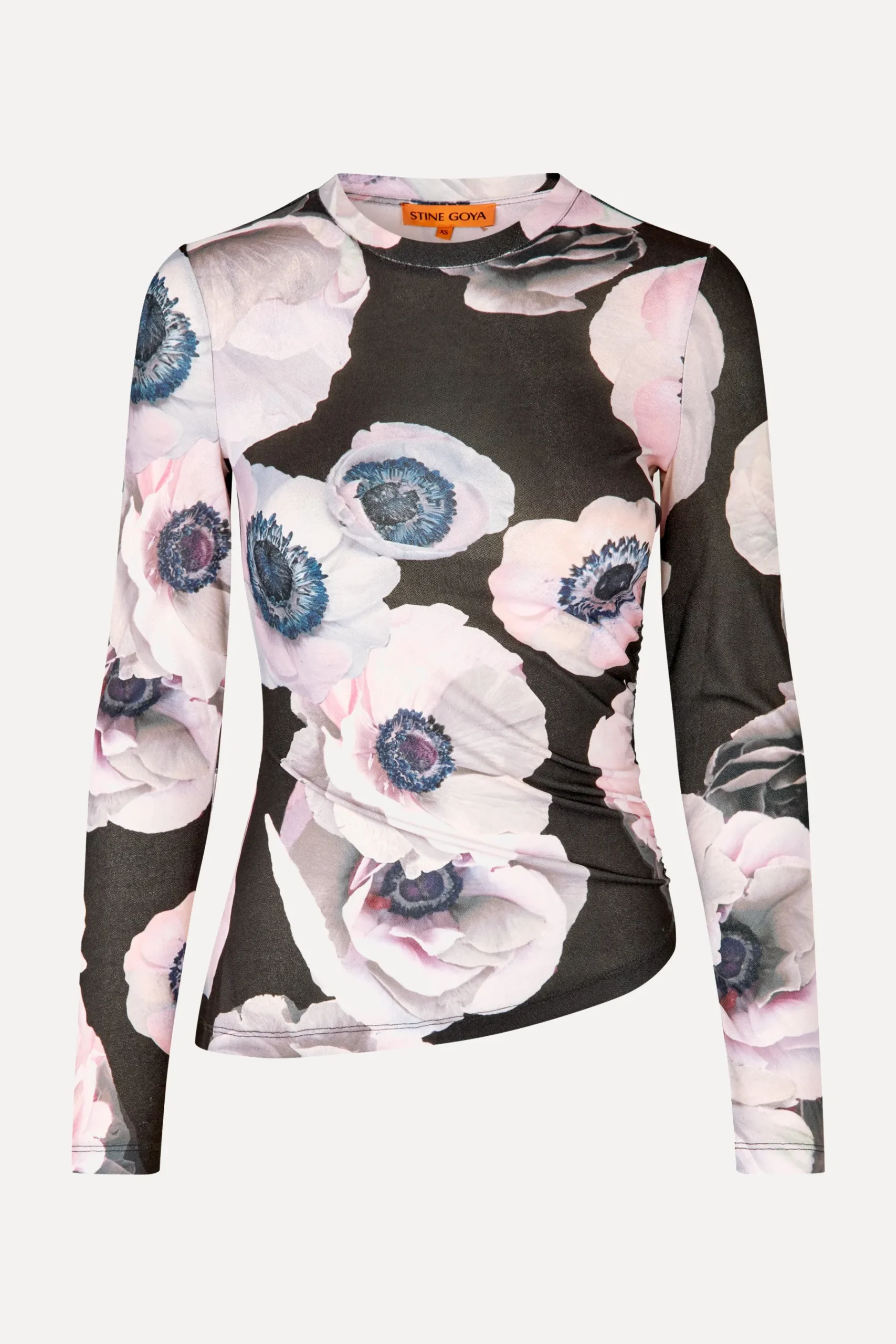 STINE GOYA Asymmetric Long Sleeve Top - Nostalgic Anemone NostalgicAnemone Clearance