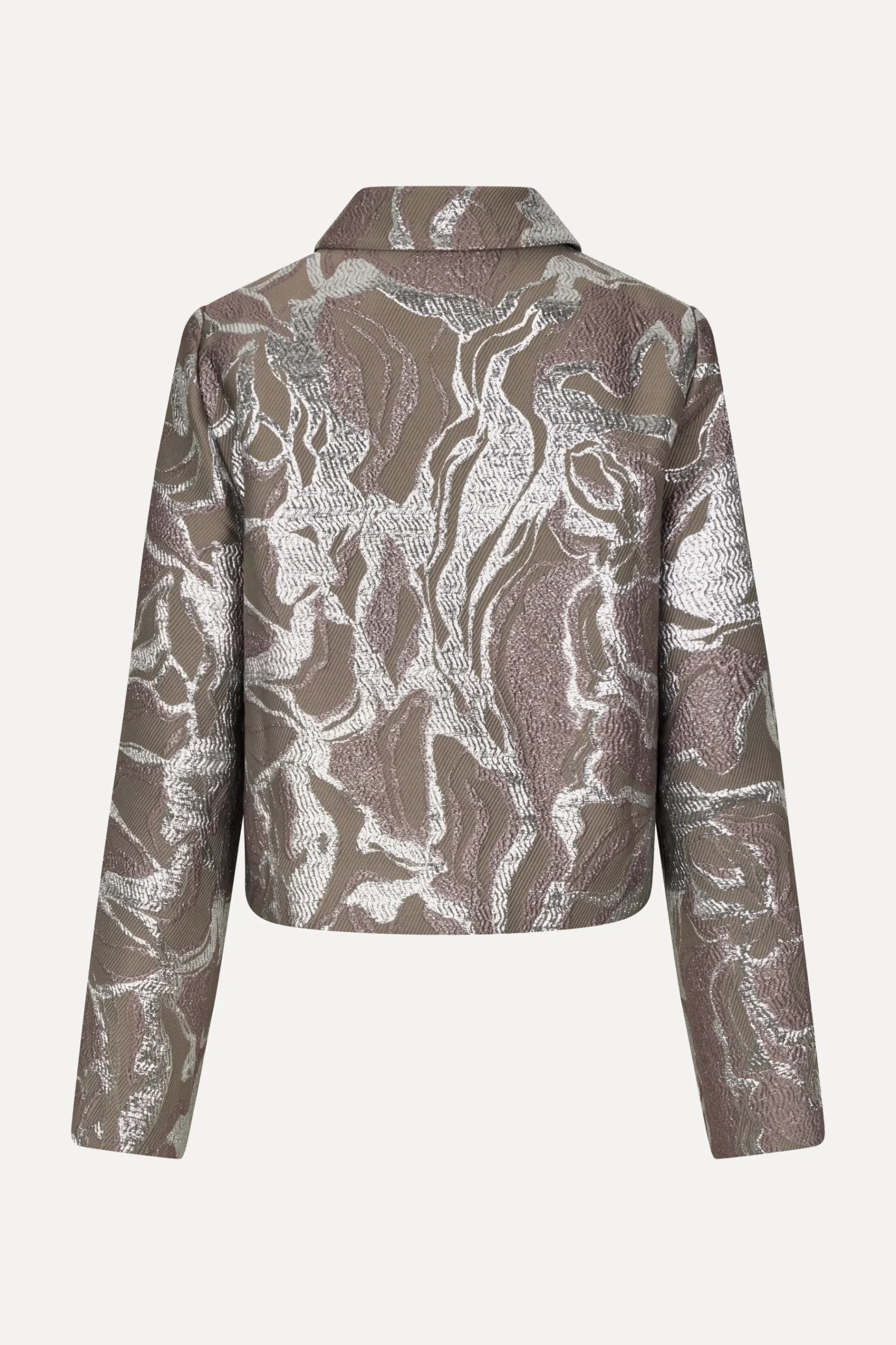STINE GOYA Boxy Straight Jacket - Abstract Foliage AbstractFoliage Clearance