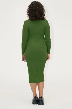 STINE GOYA Cardigan Dress - Sage Green Multi SageGreenMulti Discount