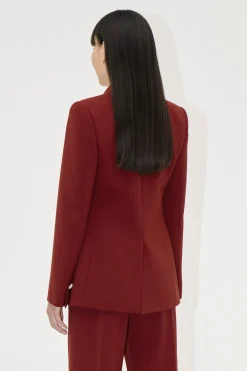 STINE GOYA Classic Fit Blazer - Bordeaux Fashion