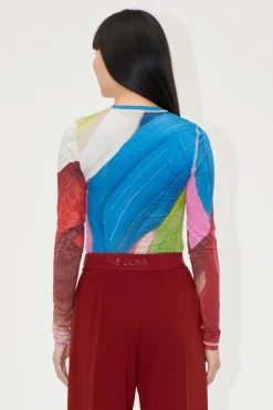 STINE GOYA Elastic Long Sleeve Top - Hands Clearance