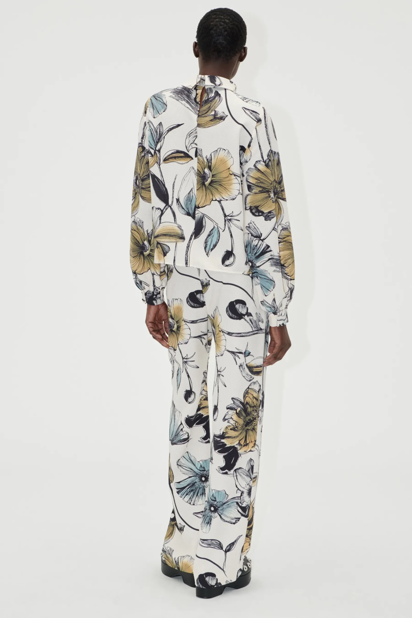 STINE GOYA Elasticated Long Pants - Fine Line Poppies FineLinePoppies Best