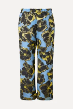 STINE GOYA Elasticated Waistband Pants - Blue Anemone Jacquard BlueAnemoneJacquard Outlet