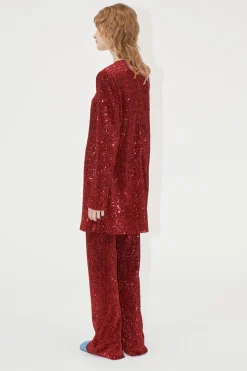 STINE GOYA Fluid Short Dress - Bordeaux Cheap