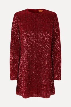 STINE GOYA Fluid Short Dress - Bordeaux Cheap