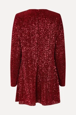 STINE GOYA Fluid Short Dress - Bordeaux Cheap