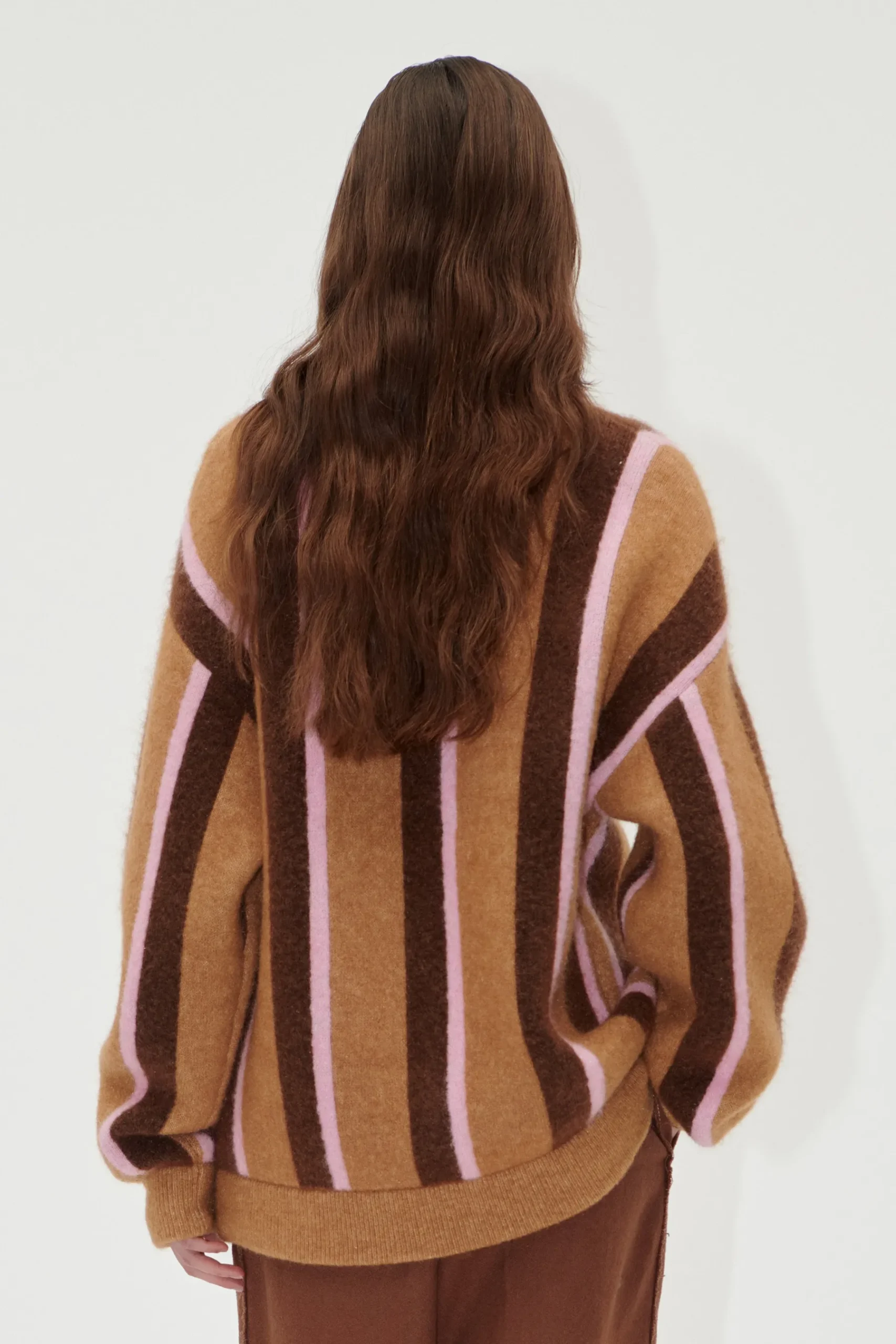 STINE GOYA Long Sleeve Cardigan - Cocoa Stripes CocoaStripes Shop