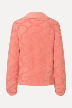 STINE GOYA Long Sleeve Cropped Cardigan - SG Monogram Pink SGMonogramPink Fashion