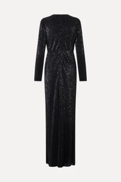 STINE GOYA Long Sleeve Maxi Dress - Black Cheap
