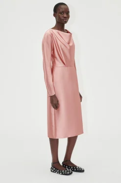 STINE GOYA Long Sleeve Midi Dress - Rose Tan RoseTan Clearance