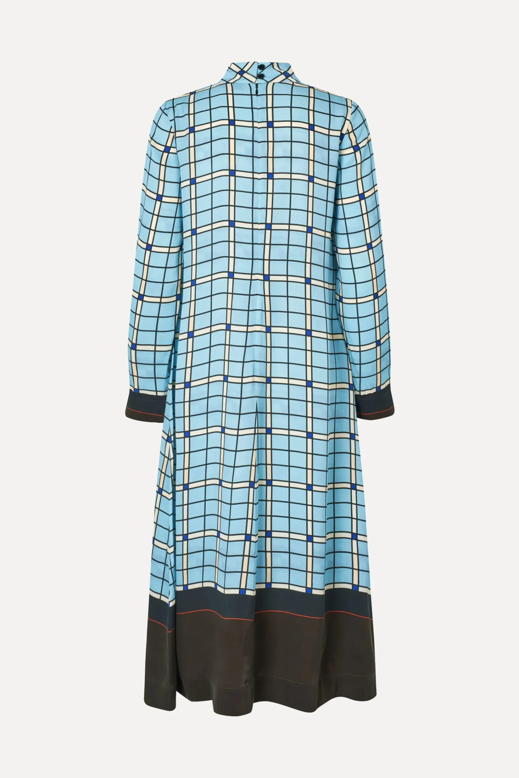STINE GOYA Long Sleeve Midi Dress - Window Check WindowCheck Hot