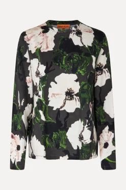 STINE GOYA Long Sleeve Top - Umber Windflower UmberWindflower Best Sale