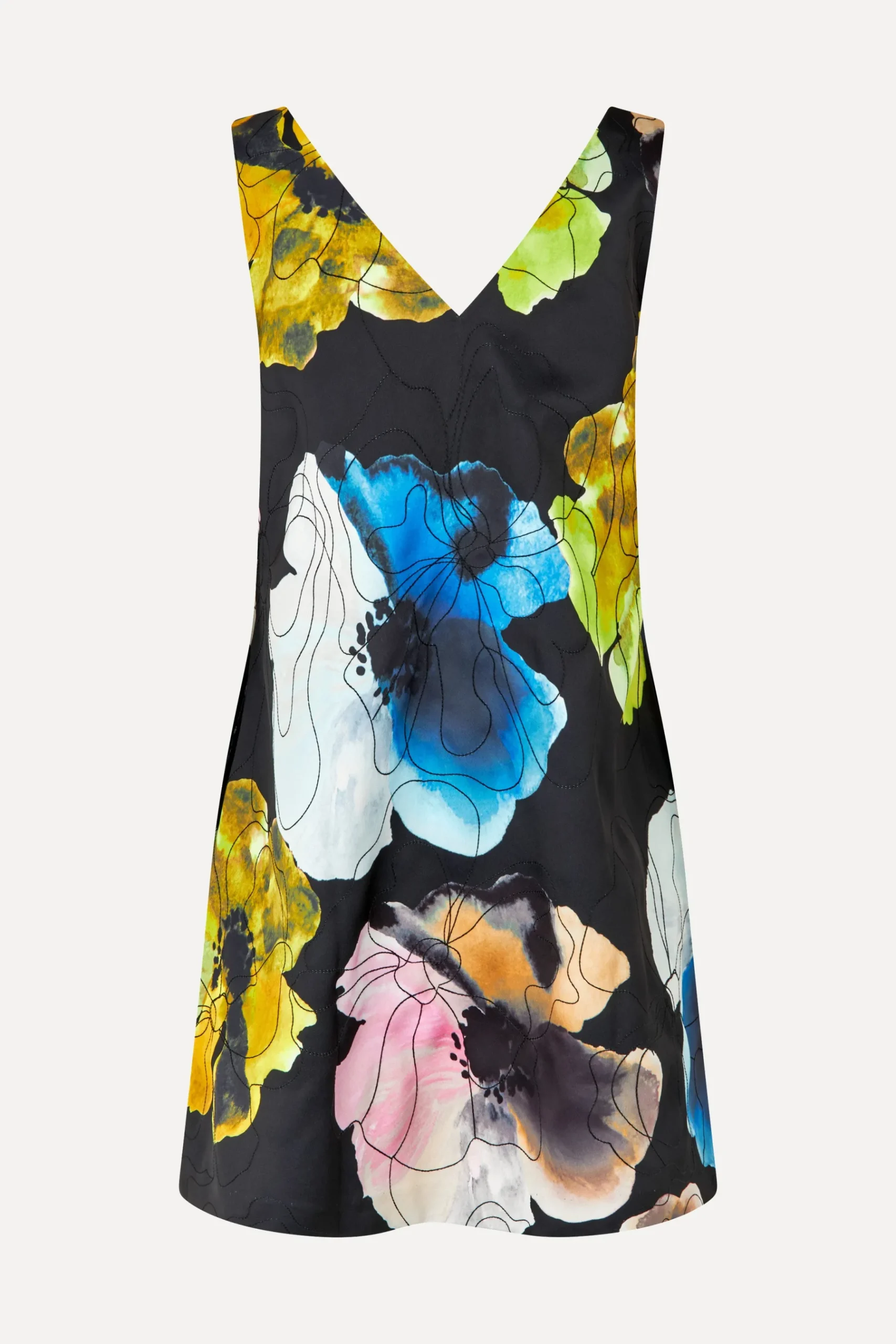 STINE GOYA Mini Dress - Watercolor Bloom WatercolorBloom Shop