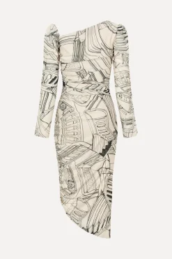 STINE GOYA Rouched Midi Dress - Fineline Staircase FinelineStaircase Store