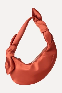 STINE GOYA Satin Knotted Satchel - Red Ochre RedOchre Best Sale