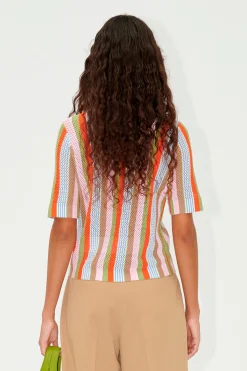STINE GOYA SGDarcy Cardigan - Multi Stripe MultiStripe Online