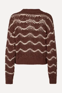 STINE GOYA SGDirch Jumper - Cream Waves CreamWaves Discount