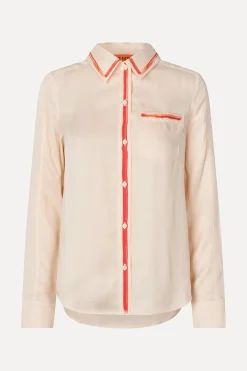 STINE GOYA SGFelix Shirt - Tangerine Paintbrush TangerinePaintbrush Flash Sale