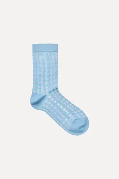 STINE GOYA SGIggy Socks - Blue Check BlueCheck Cheap