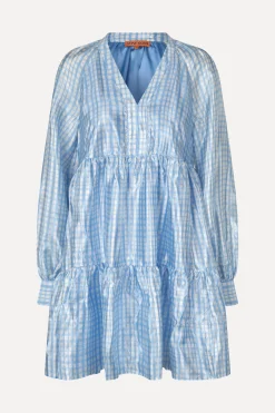 STINE GOYA SGJasmine Dress - Blue Check BlueCheck Outlet