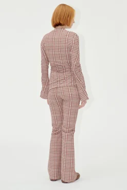 STINE GOYA SGLenny Pants - Brown Check BrownCheck Best