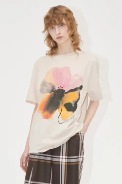 STINE GOYA Short Sleeve T-shirt - Pastel Petals shirt-PastelPetals Discount