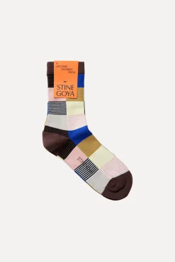 STINE GOYA Short Socks - Multi Checks MultiChecks Shop