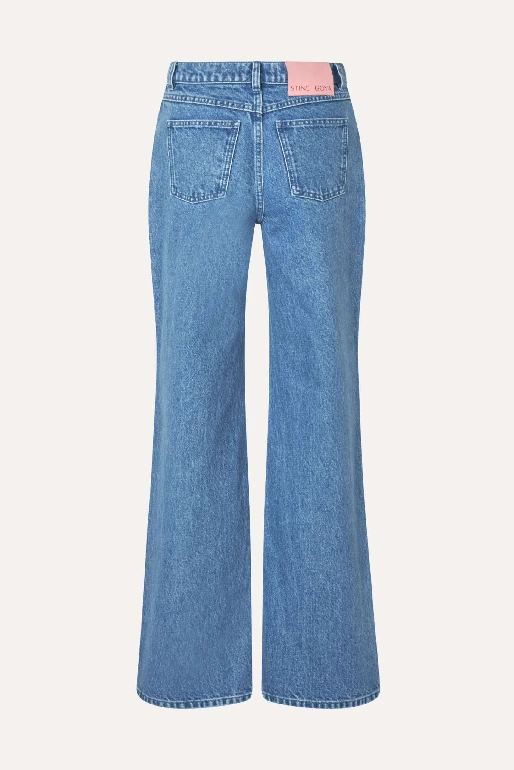 STINE GOYA Straight Leg Long Pants - Denim Blue DenimBlue Cheap