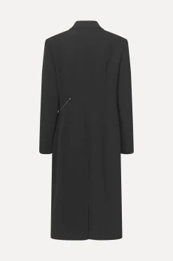 STINE GOYA Straight Long Sleeve Coat - Black Clearance