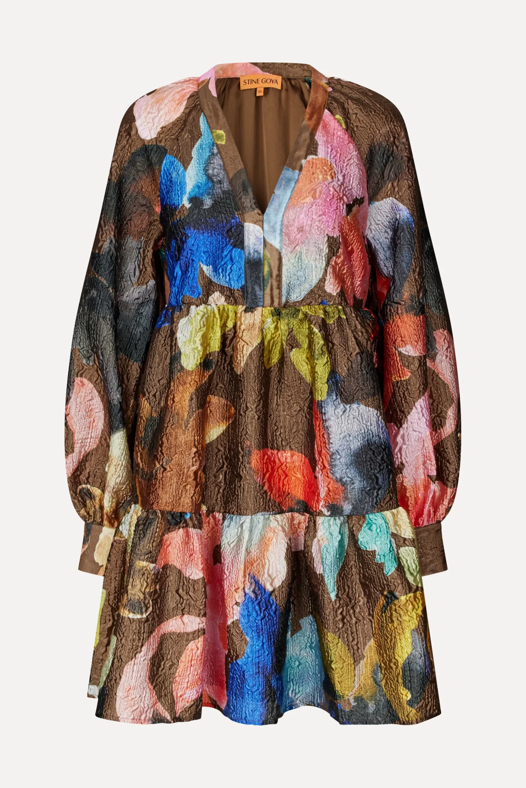 STINE GOYA Tier Voluminous Mini Dress - Aquarelle Garden AquarelleGarden Online