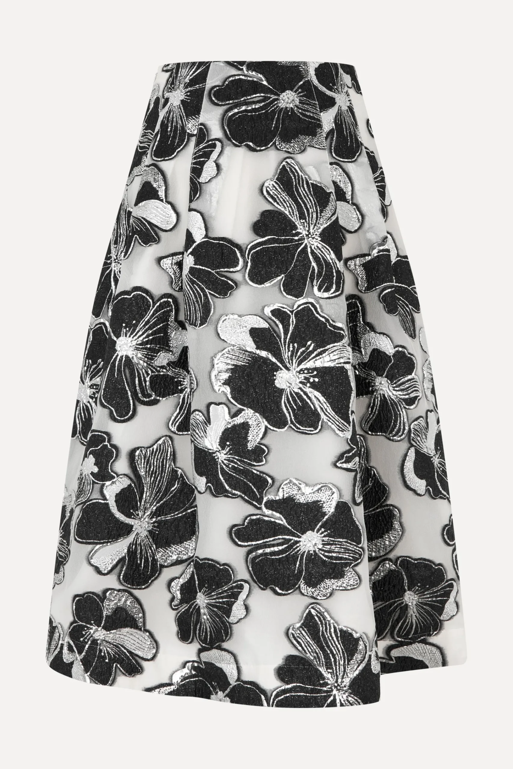 STINE GOYA Voluminous Midi Skirt - Anemone Jacquard AnemoneJacquard Fashion